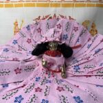 Dark Pink Cotton Poshak For Laddu Gopal