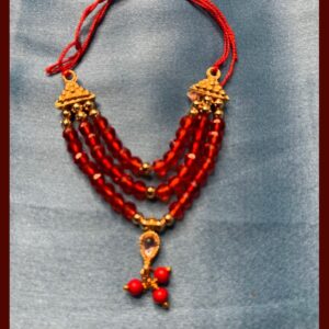 Red Moti Mala (Suitable For 6 no. Gopal Ji)