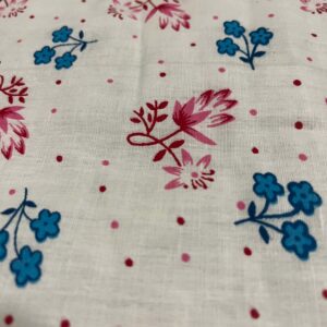 Red And Blue Flower Printed AC Comforter