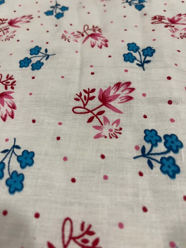 Red And Blue Flower Printed AC Comforter